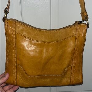 Frye Melissa Tan Leather Crossbody Bag